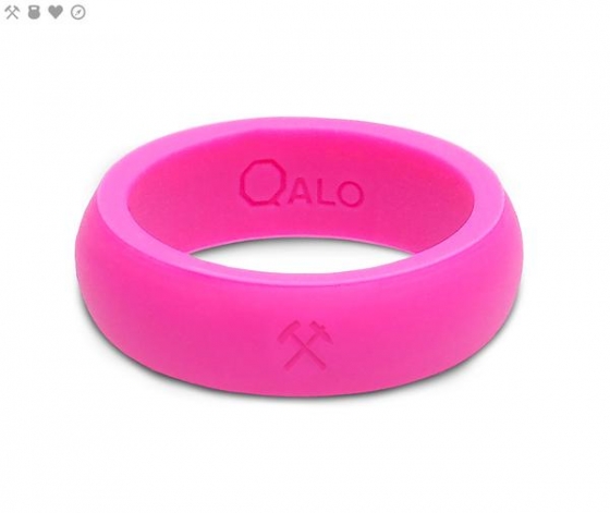 WOMEN'S QUALITY PINK SILICONE RING