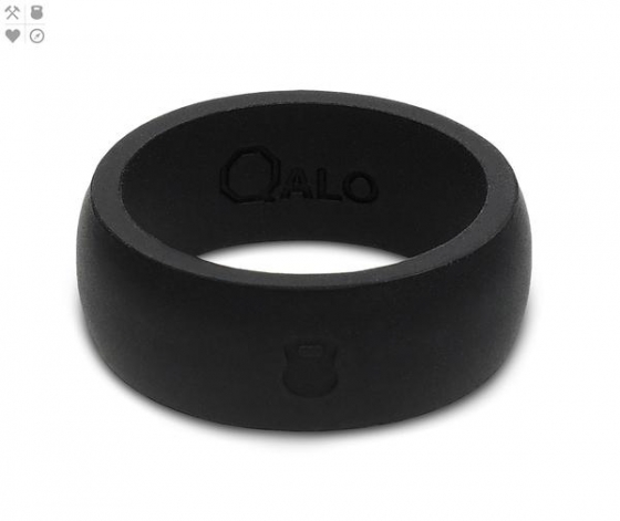MEN'S ATHLETICS BLACK SILICONE RING