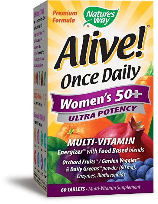 Alive! Women's 50+ Ultra Potency Multivitamin, 60 Tablets