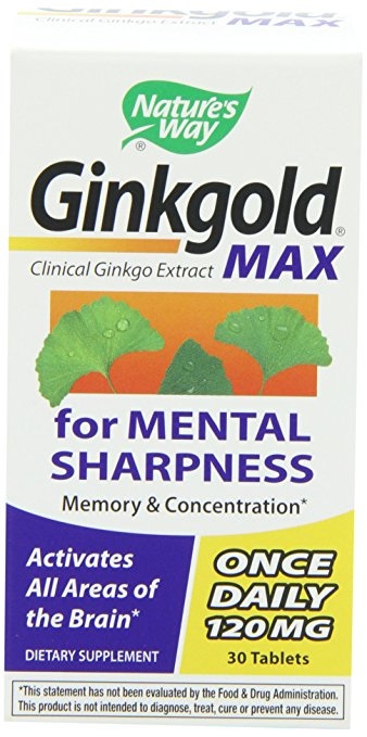 Nature's Way Ginkgold Max 120mg, 30 Tablets