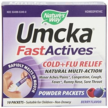 Nature's Way Umcka Fastactives Berry Cold+Flu, 10-Count