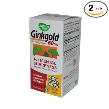 Nature's Way Ginkgold 60 Mg, Tablets 150ea-2 Boxes