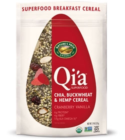 Qi'a™ Superfood - Chia, Buckwheat & Hemp Cereal Cranberry Vanilla