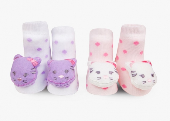 Kitty Cat Rattle Socks