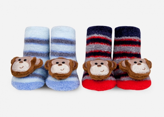 Monkey Rattle Socks