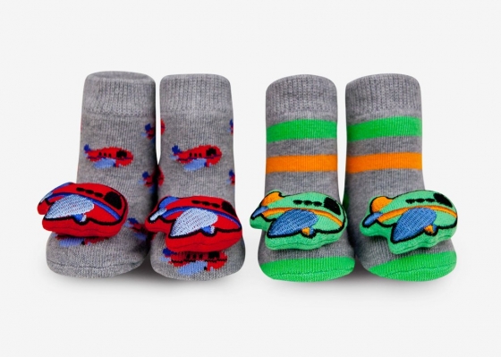Airplane Rattle Socks