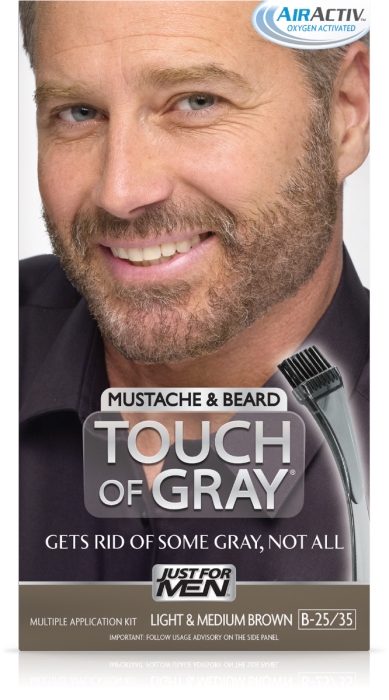 Touch of Gray Mustache & Beard