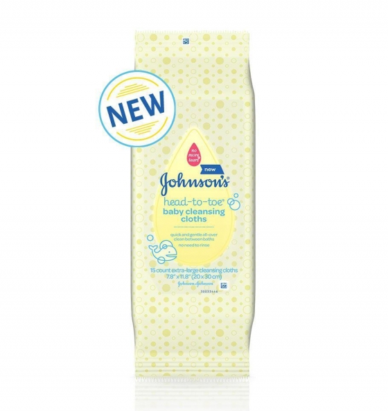 NEW JOHNSON'S® HEAD-TO-TOE® baby cleansing cloths