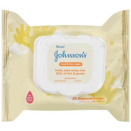 JOHNSON'S® hand & face wipes