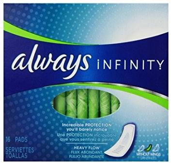 Always Infinity Size 2 Super Pads Non-Wings, Unscented