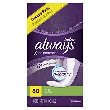 Always Xtra Protection Long Dailies, Unscented