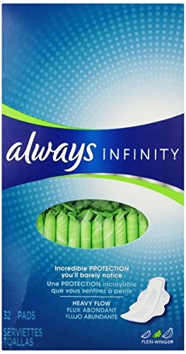 Always Infinity Size 2 Super Pads Non-Wings, Unscented