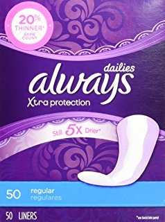 Always Xtra Protection Regular Dailies, Unscented