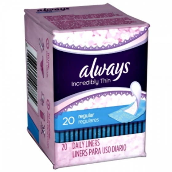 Always Thin Active Dailies, Fresh Scented