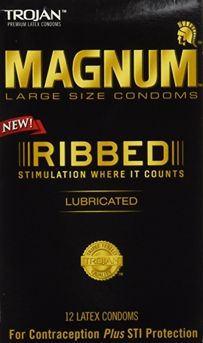 MAGNUM Ribbed Lubricated Condoms