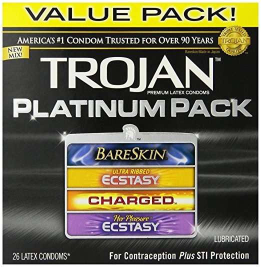 TROJAN Platinum Pack Lubricated Condoms
