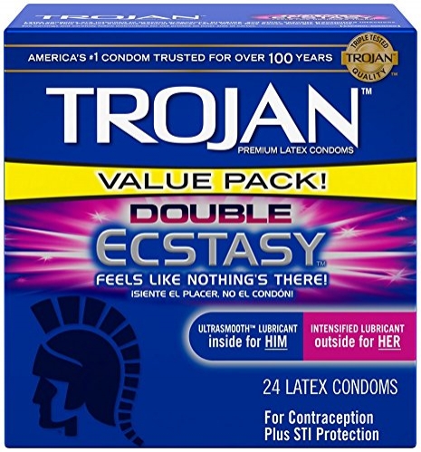 TROJAN Double ECSTASY Lubricated Condoms
