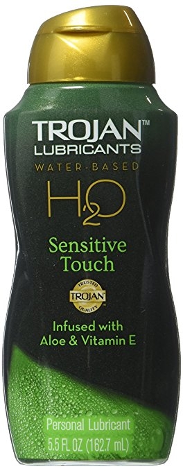 TROJAN H₂O Sensitive Touch Lubricant.