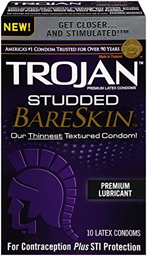 TROJAN Studded BARESKIN Lubricated Condom