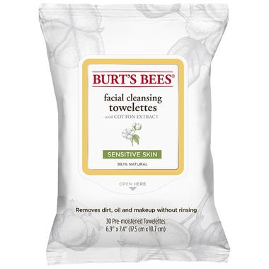 Sensitive Facial Cleansing Towelettes with Cotton Extract