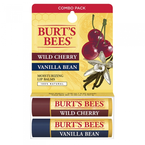 WILD CHERRY/VANILLA BEAN LIP BALM TWIN PACK