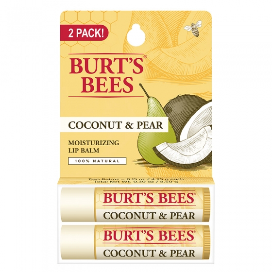 COCONUT & PEAR LIP BALM - TWIN PACK