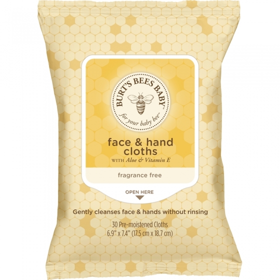 BURT'S BEES BABY FACE & HAND CLOTHS