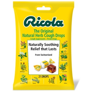 NATURAL HERB COUGH DROPS (19 drops)