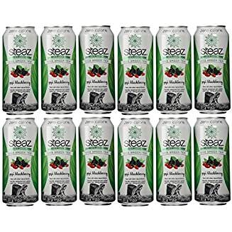Steaz Iced green tea, goji blackberry, Zero Calorie