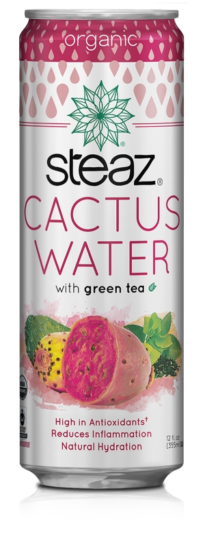 steaz cactus water with green tea