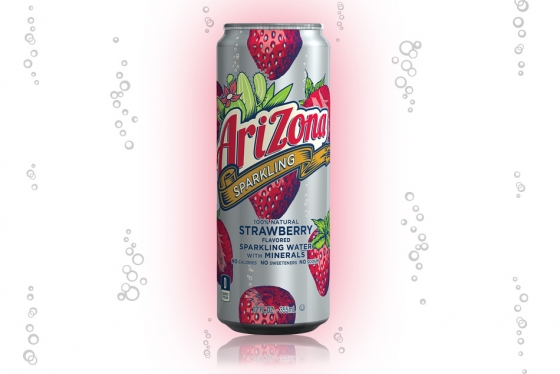 Strawberry Flavored Sparkling Water with Minerals Cans 8 Pack