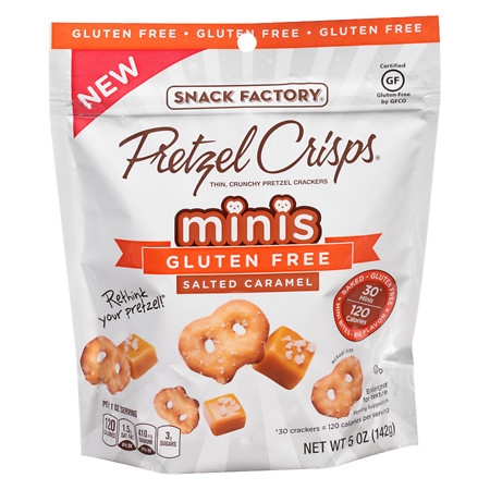 Gluten Free Salted Caramel Minis 5 oz bag (pack of 12)