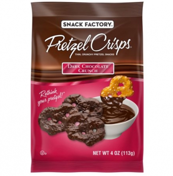 Dark Chocolate Crunch Pretzel Crisps® 4 oz bag (pack of 12)