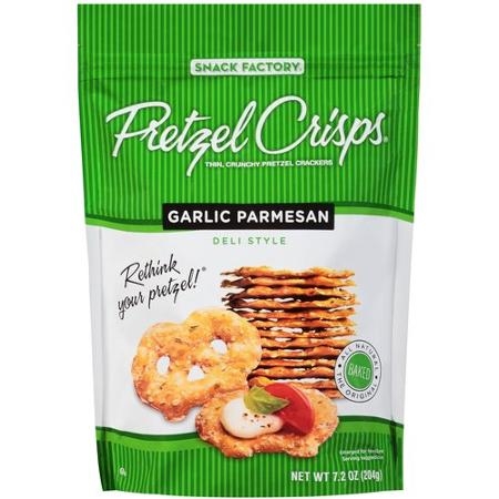 Garlic Parmesan Pretzel Crisps® 7.2 oz bag (pack of 24)