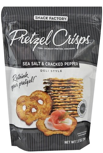 Sea Salt & Cracked Pepper Pretzel Crisps®  7.2 oz bag (pack of 12)