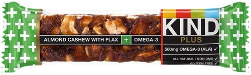 KIND bars almond cashew with flax + omega 3