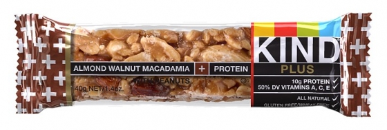 KIND bars almond walnut macadamia with peanuts