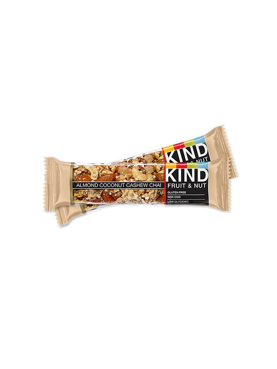 KIND bars almond coconut cashew chai