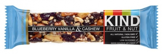 KIND bars blueberry vanilla & cashew