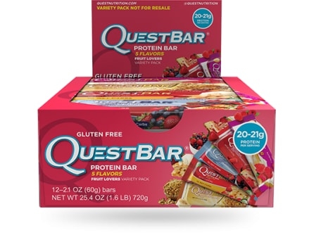 Quest Nutrition Protein Bars Fruit Lovers Variety Pack