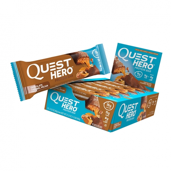 Quest Nutrition Hero Bars Chocolate Caramel Pecan