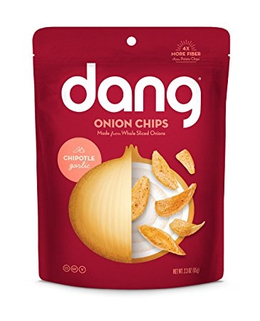 Dang Cripsy Caramelized Onion Chips, Chipotle Garlic, 4 Count