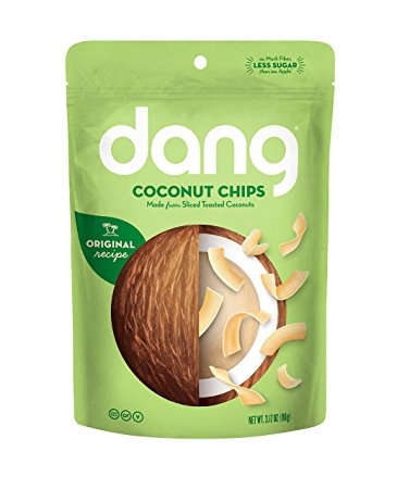 Dang Gluten Free Toasted Coconut Chips, Original, 4 Count