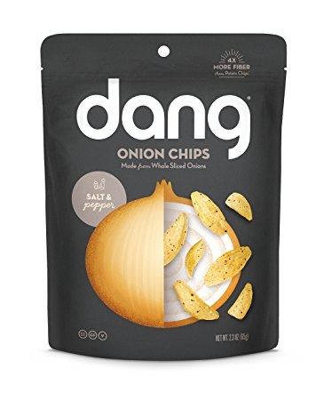 Dang Cripsy Caramelized Onion Chips, Salt-N-Pepper, 4 Count