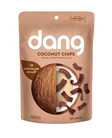Dang Gluten Free Toasted Coconut Chips, Salted Chocolate, 4 Count