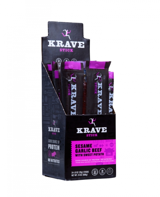 12 - PACK: SESAME GARLIC BEEF STICK WITH SWEET POTATO