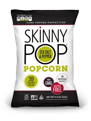 Sea Salt & Pepper Popped Popcorn