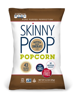 Dusted Dark Chocolate Popped Popcorn