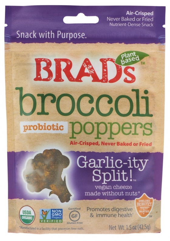 Broccoli Poppers: Garlic-ity Split w/Probiotics 6 Pack
