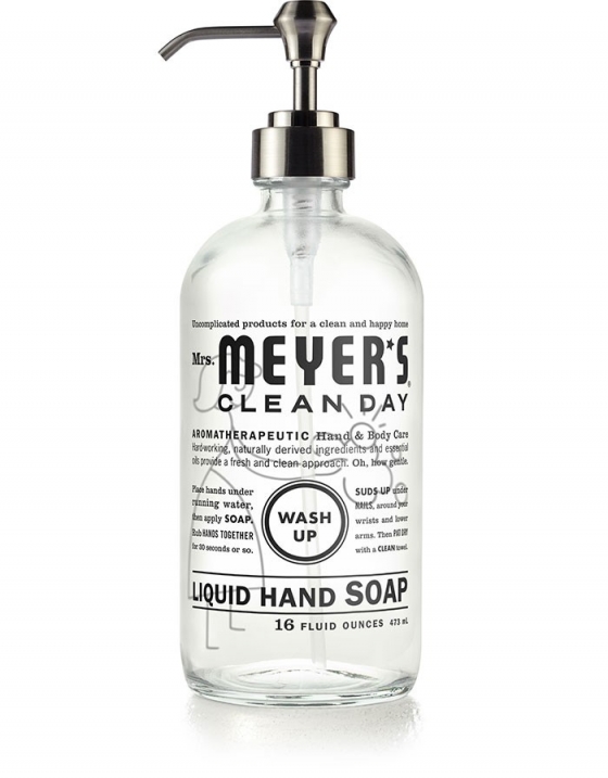 GLASS HAND SOAP BOTTLE